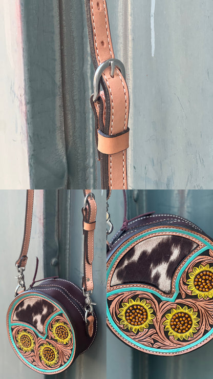 8" Sunflower Canteen Handbag