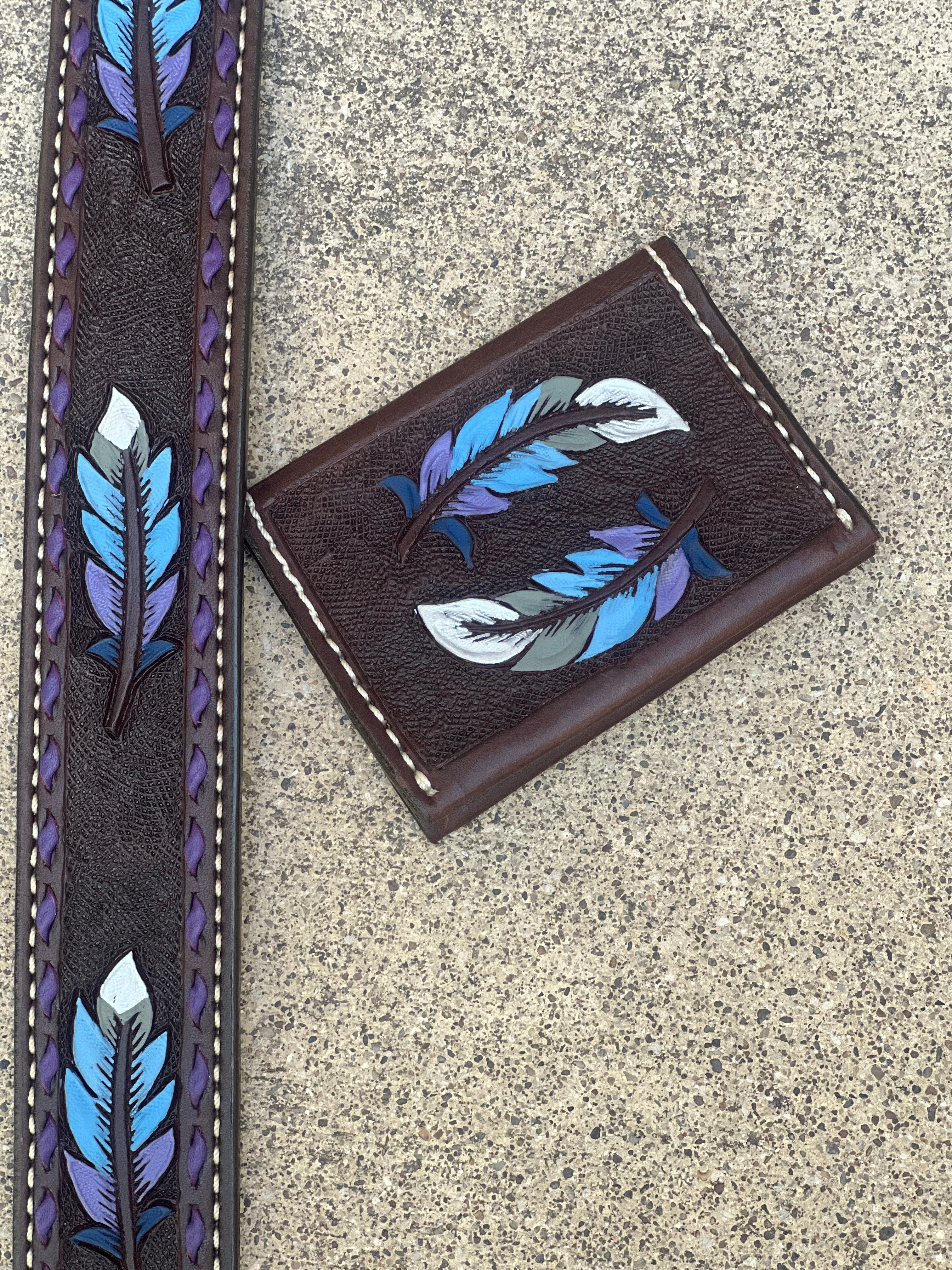 High End Stadium Bag w/ FRINGE Leather strap & Card Holder – Alamo Saddlery