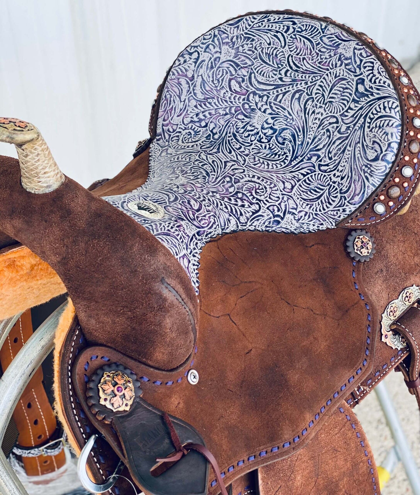 Lilac Barrel Saddle