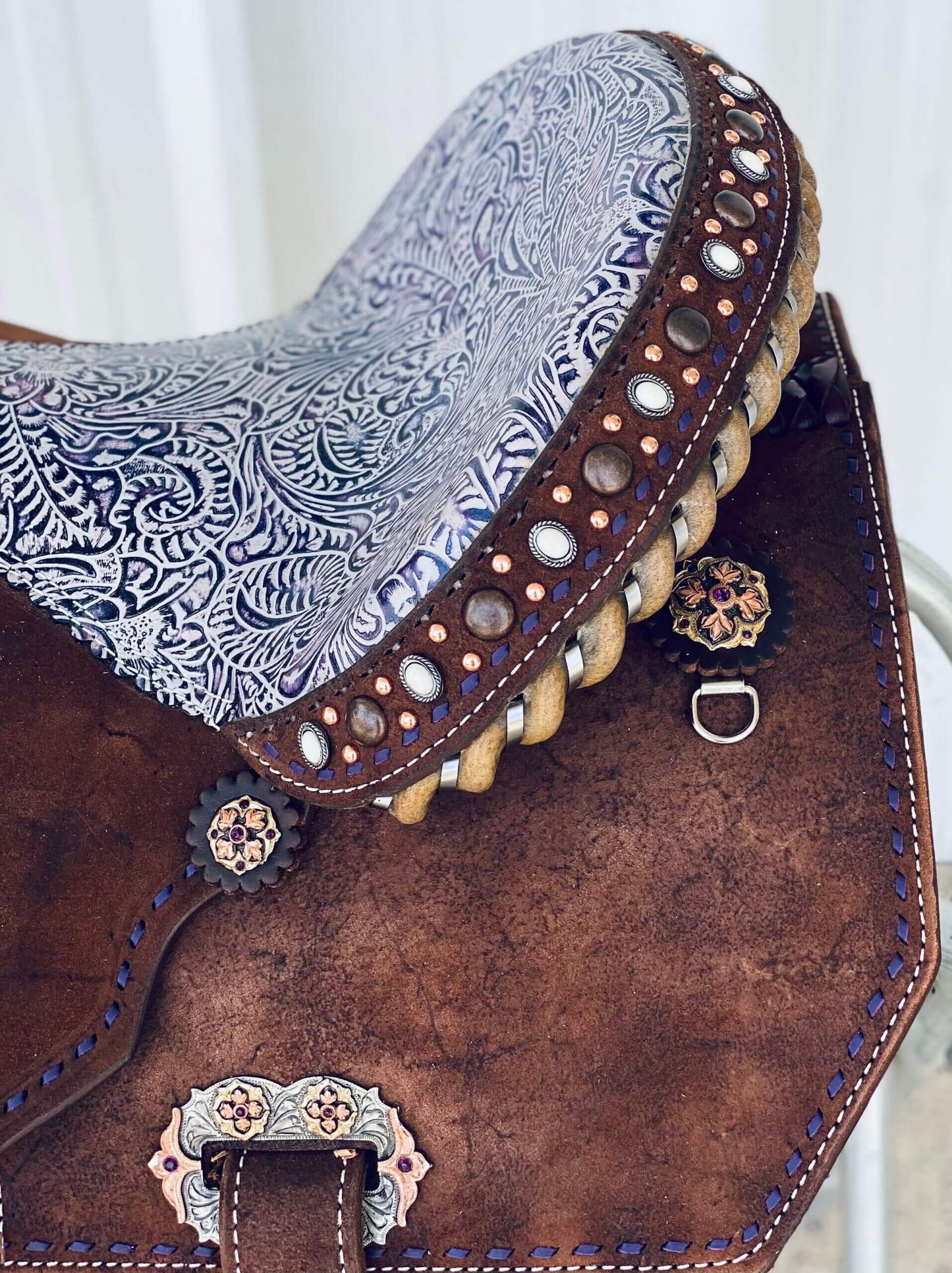 Lilac Barrel Saddle