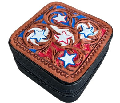 Mini black USA Jewelry box