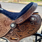 15" Sunflower NAVY Air Barrel Saddle
