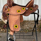 14.5" Sunflower Air Barrel Saddle