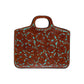 Traveling Cowboy toast leather floral tooling with turquoise shimmer background paint.