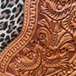 11" Turquoise Cheetah Canteen handbag