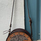 11" Turquoise Cheetah Canteen handbag