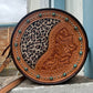11" Turquoise Cheetah Canteen handbag