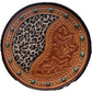 11" Turquoise Cheetah Canteen handbag