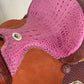 Youth rose barrel saddle seat.